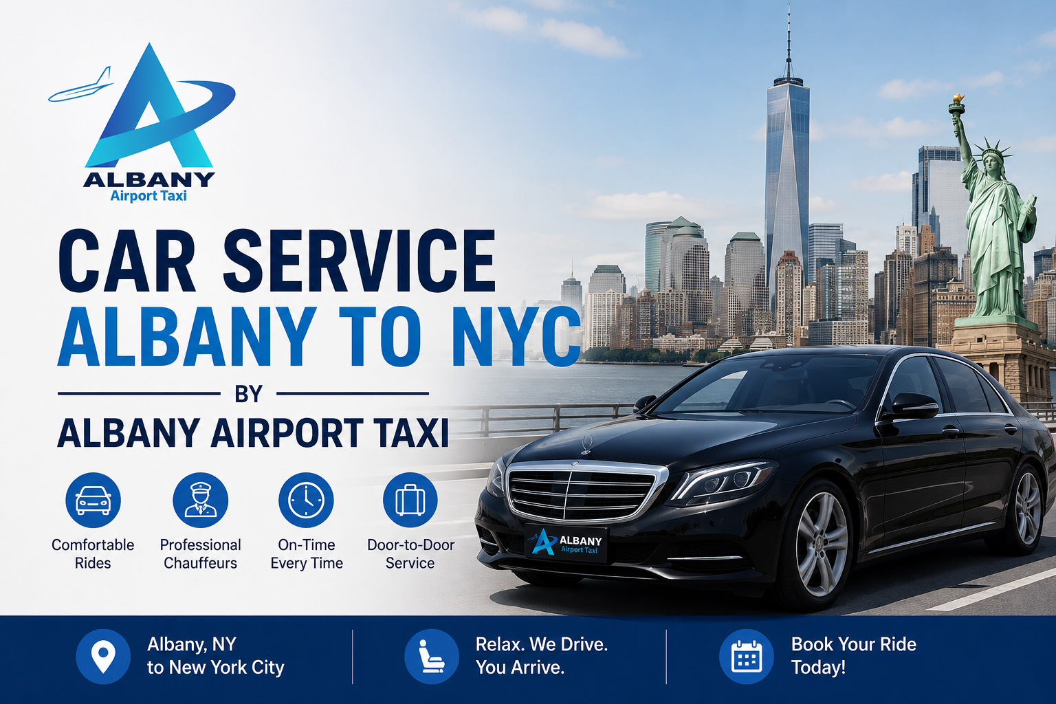 Car Service Albany to NYC by Albany Airport Taxi